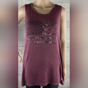 MAURICES Floral Flag Tank